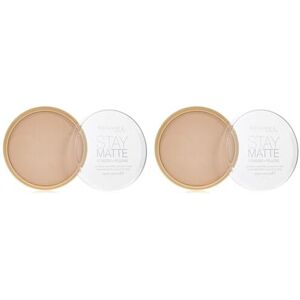 Rimmel Stay Matte Pressed Powder, Silky Beige, 14g (Pack of 2) Rimmel Stay Matte Pressed Powder, Silky Beige, 14g (Pack of 2)