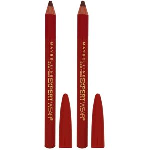 Maybelline Expert Twin Eye and Brow Pencils - Dark Brown - 0.16 Ounce (Pack of 2 Maybelline Expert Twin Eye and Brow Pencils - Dark Brown - 0.16 Ounce (Pack of 2