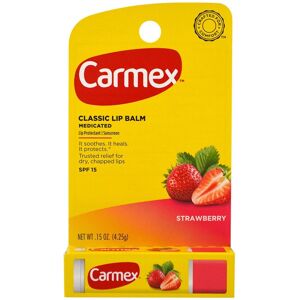 Carmex Click-Stick Moisturizing Lip Balm SPF 15 Strawberry 0.15 oz (Pack of 2) Carmex Click-Stick Moisturizing Lip Balm SPF 15 Strawberry 0.15 oz (Pack of 2)