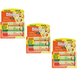 Blistex Satin Nectar Lip Moisturizer Variety Value Pack 0.15 Ounce Each (3 Pack) Blistex Satin Nectar Lip Moisturizer Variety Value Pack 0.15 Ounce Each (3 Pack)