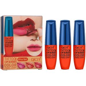 Unbranded (1 Set) 3Pcs Set Peel Off Lip Stain, Lip Liner Peel Off, Long Lasting Waterproof Unbranded (1 Set) 3Pcs Set Peel Off Lip Stain, Lip Liner Peel Off, Long Lasting Waterproof