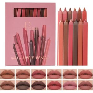 Unbranded (2pcs) 12Pcs Matte Lip Liner Set Lipstick Velvety Lip Crayon Plumper Long Lastin Unbranded (2pcs) 12Pcs Matte Lip Liner Set Lipstick Velvety Lip Crayon Plumper Long Lastin