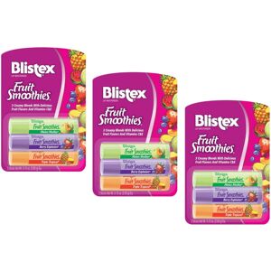 Blistex Fruit Smoothies Lip Moisturizers 3 Sticks 010 oz each Pack of 3 Blistex Fruit Smoothies Lip Moisturizers 3 Sticks 010 oz each Pack of 3