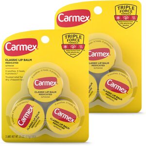 Carmex Medicated Lip Balm Jar Lip Moisturizer for Dry Chapped Lips 0.25 OZ - Carmex Medicated Lip Balm Jar Lip Moisturizer for Dry Chapped Lips 0.25 OZ -