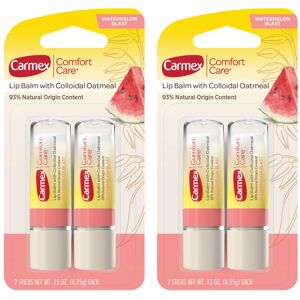 Carmex Comfort Care Lip Balm Sticks with Colloidal Oatmeal Watermelon Blast Fla Carmex Comfort Care Lip Balm Sticks with Colloidal Oatmeal Watermelon Blast Fla