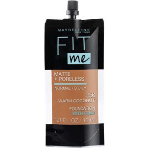 Maybelline New York Fit Me Matte + Poreless Liquid Foundation Pouch Format 356 Maybelline New York Fit Me Matte + Poreless Liquid Foundation Pouch Format 356