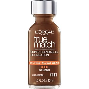 L’Oréal Paris LOr?al Paris Makeup True Match Super-Blendable Liquid Foundation Chocolate N11 L’Oréal Paris LOr?al Paris Makeup True Match Super-Blendable Liquid Foundation Chocolate N11