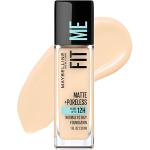 Maybelline New York Fit Me Matte Plus Poreless Foundation Light Beige 1 Fluid Maybelline New York Fit Me Matte Plus Poreless Foundation Light Beige 1 Fluid