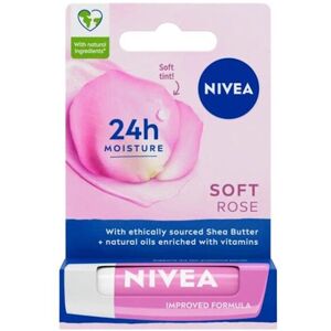 12 x Nivea Lip Balm Soft Rose 4.8g 12 x Nivea Lip Balm Soft Rose 4.8g