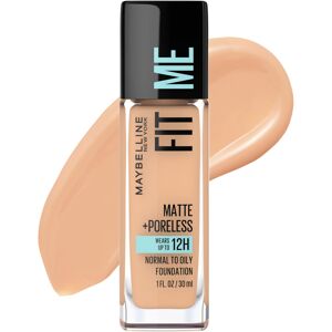 Maybelline Fit Me Matte + Poreless Liquid Oil-Free Foundation Makeup Buff Beige Maybelline Fit Me Matte + Poreless Liquid Oil-Free Foundation Makeup Buff Beige