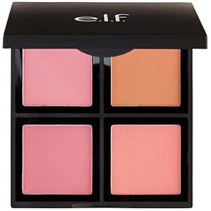 e.l.f. Powder Blush Palette, Customizable Colours, Long Lasting Formula, 4 Pan P e.l.f. Powder Blush Palette, Customizable Colours, Long Lasting Formula, 4 Pan P