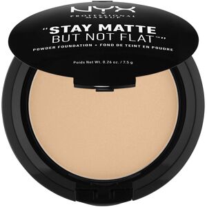 NYX PROFESSIONAL MAKEUP Stay Matte But Not Flat Powder Foundation, Medium Beige NYX PROFESSIONAL MAKEUP Stay Matte But Not Flat Powder Foundation, Medium Beige