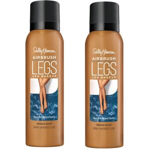 Sally Hansen Airbrush Legs Leg Spray-On Makeup Medium Glow 4.4 Oz Pack of 2 Sally Hansen Airbrush Legs Leg Spray-On Makeup Medium Glow 4.4 Oz Pack of 2