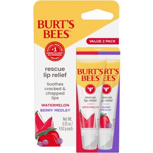 Burts Bees Rescue Lip Relief Watermelon & Berry Medley Hydrating Lip Balm for Burts Bees Rescue Lip Relief Watermelon & Berry Medley Hydrating Lip Balm for