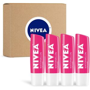 NIVEA Watermelon Lip Care - Tinted Lip Balm for Beautiful Soft Lips - Pack of 4 NIVEA Watermelon Lip Care - Tinted Lip Balm for Beautiful Soft Lips - Pack of 4