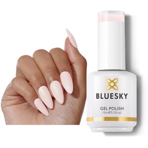 BLUESKY Light Pink Nail Polish- Milky Glitter Pink Soak Off Gel Polish Vegan Lon BLUESKY Light Pink Nail Polish- Milky Glitter Pink Soak Off Gel Polish Vegan Lon