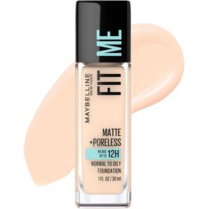 Maybelline Fit Me Matte + Poreless Liquid Oil-Free Foundation Makeup Fair Ivory Maybelline Fit Me Matte + Poreless Liquid Oil-Free Foundation Makeup Fair Ivory