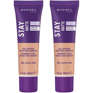 Rimmel Stay Matte Liquid Foundation Classic Beige 1 Fl Oz 2 Count (Pack of 1) Rimmel Stay Matte Liquid Foundation Classic Beige 1 Fl Oz 2 Count (Pack of 1)