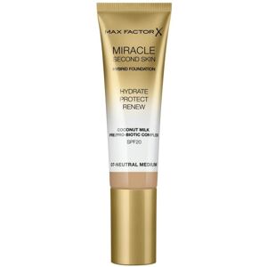 Max Factor Miracle Second Skin Foundation SPF20 07 Neutral Medium 30ml Max Factor Miracle Second Skin Foundation SPF20 07 Neutral Medium 30ml