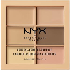 NYX Professional Makeup NYX Conceal Correct Contour Palette 01 Light NYX Professional Makeup NYX Conceal Correct Contour Palette 01 Light