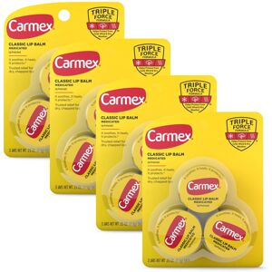 Carmex Medicated Lip Balm Jar Lip Moisturizer for Dry Chapped Lips 0.25 OZ - Carmex Medicated Lip Balm Jar Lip Moisturizer for Dry Chapped Lips 0.25 OZ -