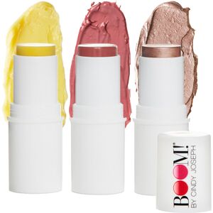 BOOM! by Cindy Josep Boomstick Trio Rose Nude 3 Pack Cream Blush Makeup - Rose Nude Blush Stick Highl BOOM! by Cindy Josep Boomstick Trio Rose Nude 3 Pack Cream Blush Makeup - Rose Nude Blush Stick Highl