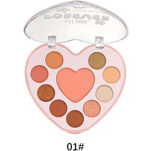 Unbranded (color01) 1x Love Eyeshadow Palette Bead Matte Blush Highlighter All-in-one Unbranded (color01) 1x Love Eyeshadow Palette Bead Matte Blush Highlighter All-in-one