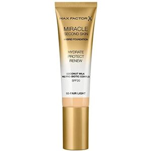(02 Fair-Light ) Max Factor Miracle Second Skin Hydrating Foundation (02 Fair-Light ) Max Factor Miracle Second Skin Hydrating Foundation