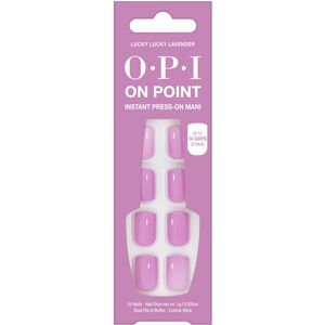 OPI On Point Lucky Lucky Lavender Short Round Pink Lavender Press On Nails W OPI On Point Lucky Lucky Lavender Short Round Pink Lavender Press On Nails W