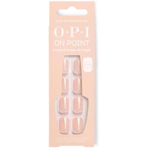 OPI On Point Glow to Prom With Me? Short Squoval Nude Iridescent Press On Nail OPI On Point Glow to Prom With Me? Short Squoval Nude Iridescent Press On Nail