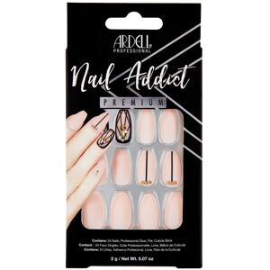 Ardell Nail Addict Premium Artificial Nail Set 24-Pc Blush Geometric Crystals Lo Ardell Nail Addict Premium Artificial Nail Set 24-Pc Blush Geometric Crystals Lo