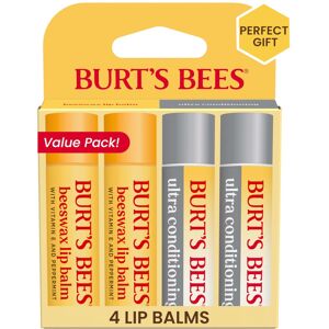 Burts Bees Lip Balm Beeswax and Ultra Conditioning Lip Balm Pack, Hydrating Lip Burts Bees Lip Balm Beeswax and Ultra Conditioning Lip Balm Pack, Hydrating Lip
