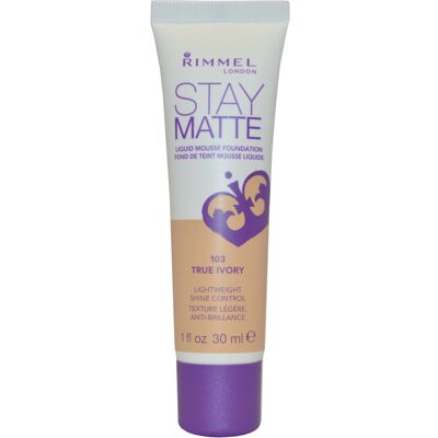 Rimmel London - Stay Matte Liquid Mousse - True Ivory - Foundation Rimmel London - Stay Matte Liquid Mousse - True Ivory - Foundation