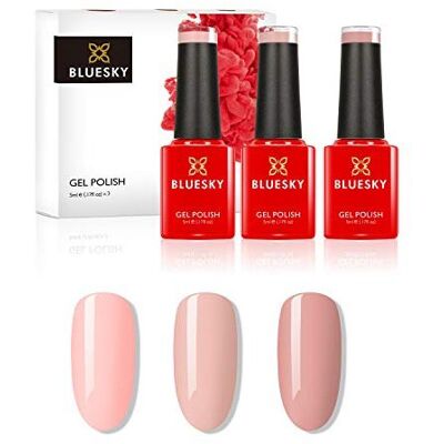 Bluesky Gel Nail Polish Set - Nudes - 3 x 5 ml - Gift Set Bluesky Gel Nail Polish Set - Nudes - 3 x 5 ml - Gift Set