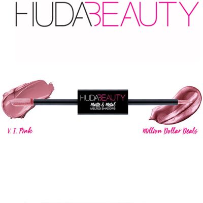 Huda Beauty Matte & Metal Eyeshadows V.I.Pink & Million Dollar Deals Huda Beauty Matte & Metal Eyeshadows V.I.Pink & Million Dollar Deals
