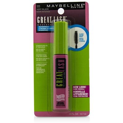Maybelline Great Lash Waterproof Mascara - #111 Very Black 12.7ml/0.43oz Maybelline Great Lash Waterproof Mascara - #111 Very Black 12.7ml/0.43oz