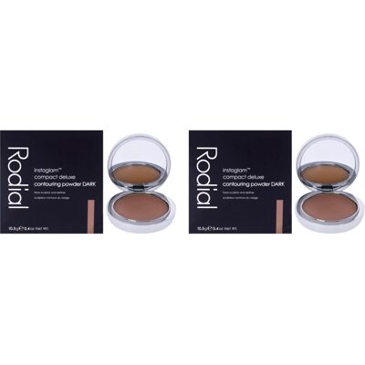 Rodial Instaglam Compact Deluxe Contouring Powder - 04 Dark - Pack of 2 for Wome Rodial Instaglam Compact Deluxe Contouring Powder - 04 Dark - Pack of 2 for Wome
