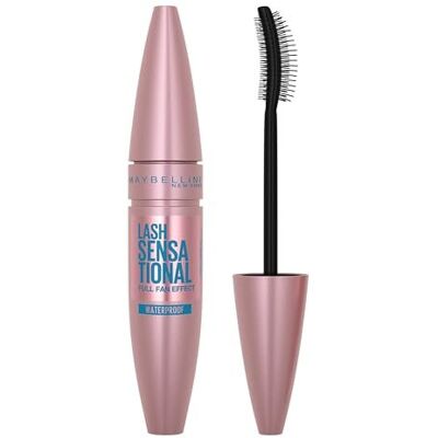 Maybelline Mascara, Lash Sensational Volumizing and Thickening Waterproof Mascara, Black Maybelline Mascara, Lash Sensational Volumizing and Thickening Waterproof Mascara, Black