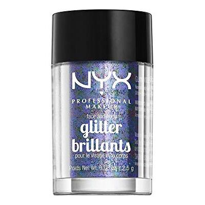 NYX Professional Makeup Violet Face & Body Glitter - Long-lasting, Sparkling NYX Professional Makeup Violet Face & Body Glitter - Long-lasting, Sparkling