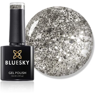 Bluesky - BSH014 - Silver Glitter - 10ml - Gel Nail Polish Bluesky - BSH014 - Silver Glitter - 10ml - Gel Nail Polish