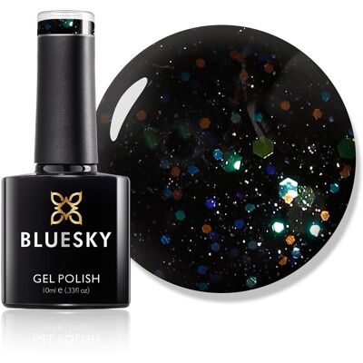 Bluesky - Lt123 - Black - Glitter - Gel Nail Polish Bluesky - Lt123 - Black - Glitter - Gel Nail Polish