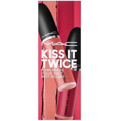 MAC Cosmetics Kiss It Twice Powder Kiss Liquid Duo - Best Sellers MAC Cosmetics Kiss It Twice Powder Kiss Liquid Duo - Best Sellers