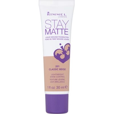 Rimmel London - Stay Matte - 30ml - 201 Classic Beige - Foundation Rimmel London - Stay Matte - 30ml - 201 Classic Beige - Foundation