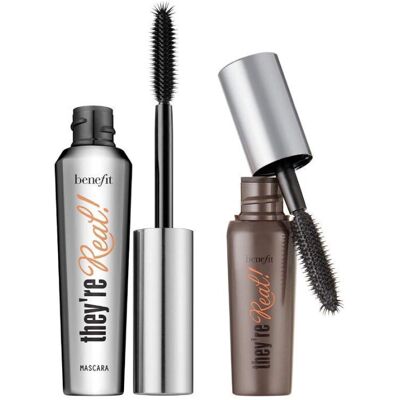 Benefit Cosmetics They're Real Mascara 2 Piece Full Size and Mini Big Steal Set Benefit Cosmetics They're Real Mascara 2 Piece Full Size and Mini Big Steal Set