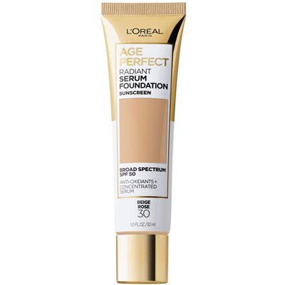 LOrl d Par L'Oreal Paris Age Perfect Radiant Serum Foundation SPF 50 Beige Rose 1 fl. oz. – LOrl d Par L'Oreal Paris Age Perfect Radiant Serum Foundation SPF 50 Beige Rose 1 fl. oz. –