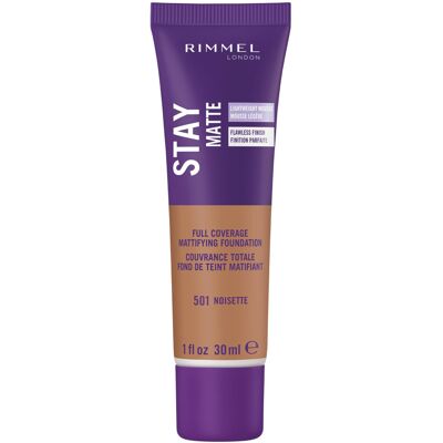 Rimmel London Stay Matte Liquid Mousse - 501 Noisette - Foundation Lightweight Rimmel London Stay Matte Liquid Mousse - 501 Noisette - Foundation Lightweight