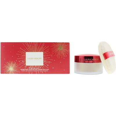 Laura Mercier Set For Luck Translucent Loose Setting Powder 29G & Puff Laura Mercier Set For Luck Translucent Loose Setting Powder 29G & Puff