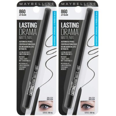 Maybelline Eyestudio Lasting Drama Waterproof Matte Gel Pencil Black Eyeliner Ma Maybelline Eyestudio Lasting Drama Waterproof Matte Gel Pencil Black Eyeliner Ma