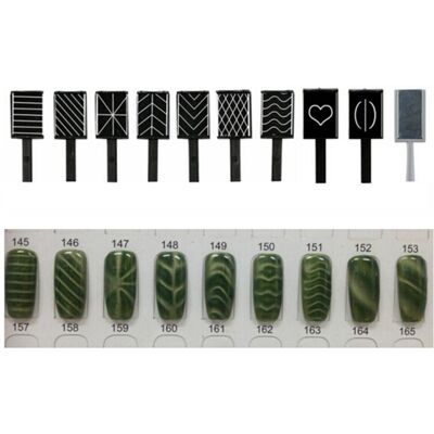 Unbranded 22Pcs/Set Nail Art Tool Magnet Pen for DIY Magic 3D Magnetic Cats Eyes Polish UV Unbranded 22Pcs/Set Nail Art Tool Magnet Pen for DIY Magic 3D Magnetic Cats Eyes Polish UV
