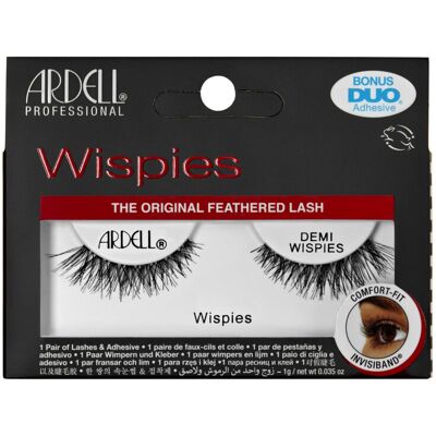 Ardell Demi Wispies False Eyelashes, Duo Lash Glue Included, Medium Length Lashe Ardell Demi Wispies False Eyelashes, Duo Lash Glue Included, Medium Length Lashe